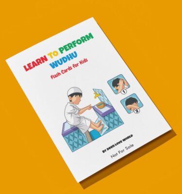 Step-by-Step Wudhu Flashcards for Muslim Kids - Printable